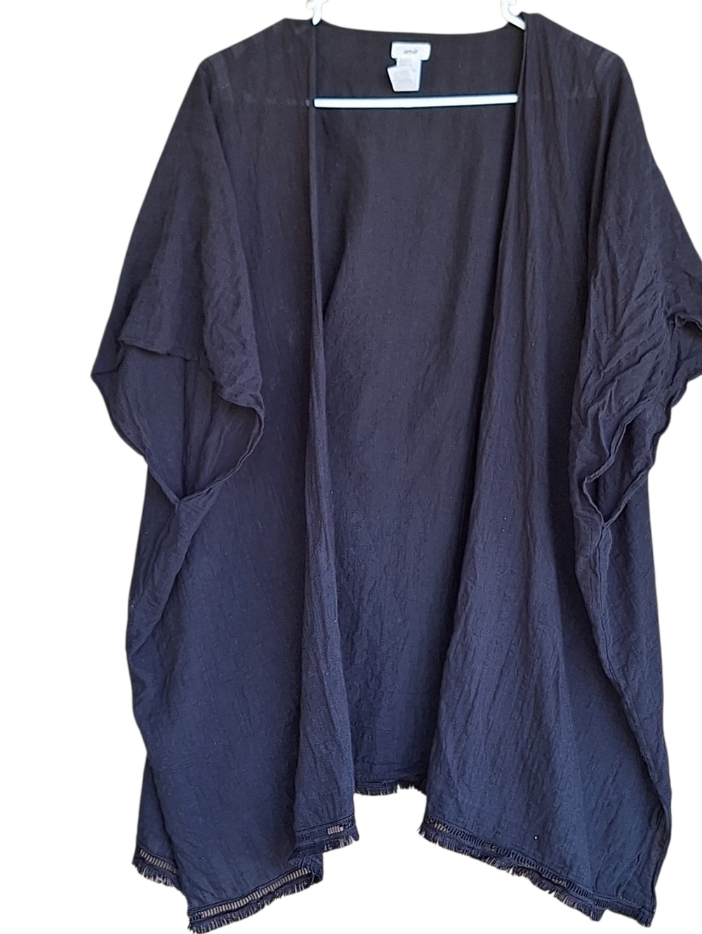 Aerie Black Fringe Festival Beachy Whimsigoth Kimono One Size Vacation Resort
